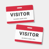 ビジター企業のバッジIDバッジ バッジ (Front & Back)