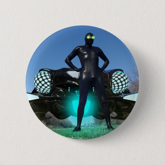 ビジター2ボタン 缶バッジ (正面)