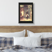 「ビジター」ファインアートのチャイルドドア キャンバスプリント (インサイチュ (寝室))