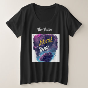 ビジター:夜空魔法彗星と小惑星 プラスサイズTシャツ