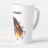 「ビジター」小惑星デザインラテマグカップ カフェラテマグ (右アングル)