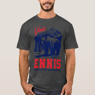 ビジットエンニスアラスカオリジナルフェードスタイルデザイン Tシャツ