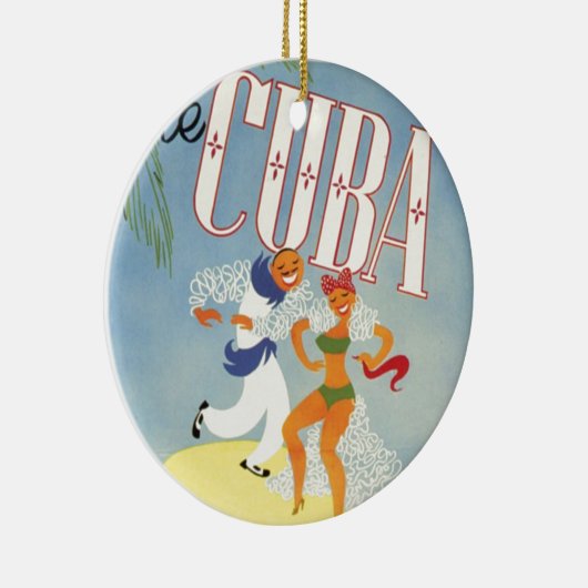 ビジットキューバティキフィエスタシエスタヴィンテージホリデーアイル セラミックオーナメント (右)