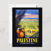 ビジットパレスティナージュエンシェント美しいリバイブル ポストカード (正面/裏面)