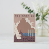 ビジットモンタナアメリカヴィンテージ ポストカード (スタンド正面)