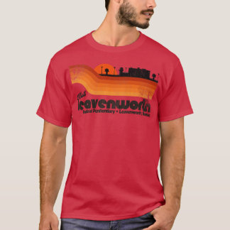 ビジットレブンワース刑務所レトロ観光客土産 Tシャツ