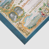 ビジット王室のヒストリックエフェメラデクページ紙 薄葉紙 (詳細)