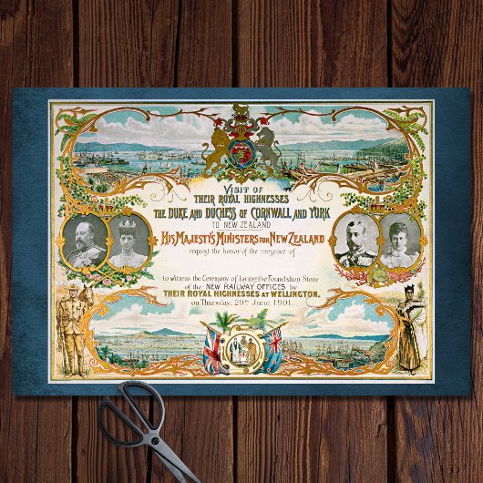 ビジット王室のヒストリックエフェメラデクページ紙 薄葉紙