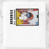 ビジテスラチュニジア 長方形シール (バッグ)