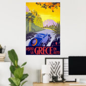 ビジテズラグレスエンオート・ギリシャ ポスター (ホームオフィス)