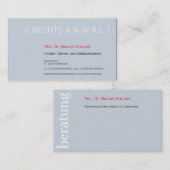 ビジテンカルテンフリシャールクサス 名刺 (正面/裏面)