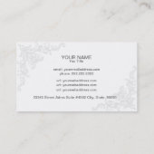 ビジネエレガントスカード(白とグレー) 名刺 (裏面)
