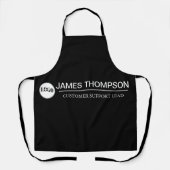 ビジネカスタムスチームの従業員ギアロゴ エプロン (正面)