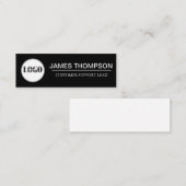 ビジネカスタムスチームの従業員ギアロゴ スキニー名刺 (正面/裏面)