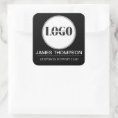 ビジネカスタムスチームの従業員ギアロゴ スクエアシール (バッグ)