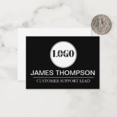 ビジネカスタムスチームの従業員ギアロゴ ノートカード (正面/裏面インサイチュ)