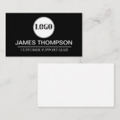 ビジネカスタムスチームの従業員ギアロゴ ノートカード (正面/裏面)