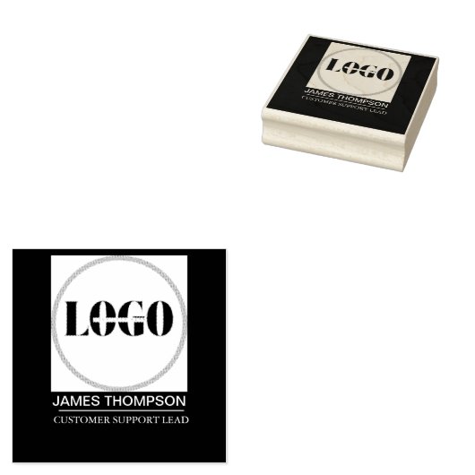 ビジネカスタムスチームの従業員ギアロゴ ラバースタンプ (押印)