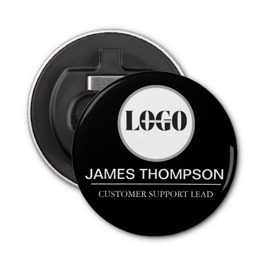 ビジネカスタムスチームの従業員ギアロゴ 栓抜き (正面)