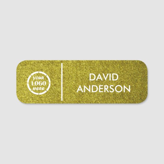 ビジネカスタムス・ロゴの基本スタッフの登録 名札 (正面)