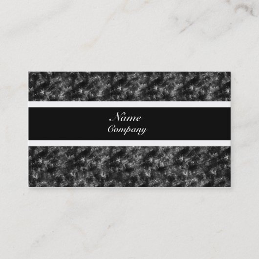 ビジネグランジスカード、白黒 名刺 (正面)