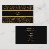 ビジネグランジス・カード、金ゴールド 名刺 (正面/裏面)