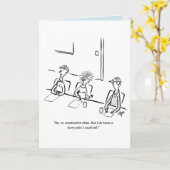 ビジネスおもしろいな冗談のバースデー・カード カード (黄色い花)