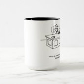 ビジネスおもしろいの雇用要件の変更 マグカップ (中央)