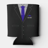 ビジネスおもしろいクーラーボックスと名前をカスタムする 缶クーラー (裏面)