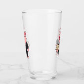 ビジネスおもしろいスーツの漫画 タンブラーグラス (左)