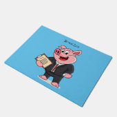 ビジネスおもしろいスーツの漫画 ドアマット (アングル)