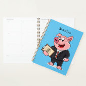 ビジネスおもしろいスーツの漫画 プランナー手帳 (ディスプレー)