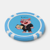 ビジネスおもしろいスーツの漫画 ポーカーチップ (シングル)