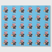 ビジネスおもしろいスーツの漫画 ラッピングペーパー (フラット)