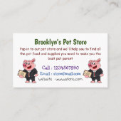 ビジネスおもしろいスーツの漫画 名刺 (正面)