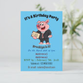 ビジネスおもしろいスーツの漫画 招待状 (スタンド正面)