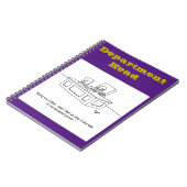 ビジネスおもしろいノートのギフト管理 ノートブック (左側)