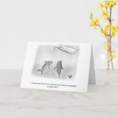 ビジネスおもしろいマーケティングユーモアあいさつ空白のカード カード (黄色い花)