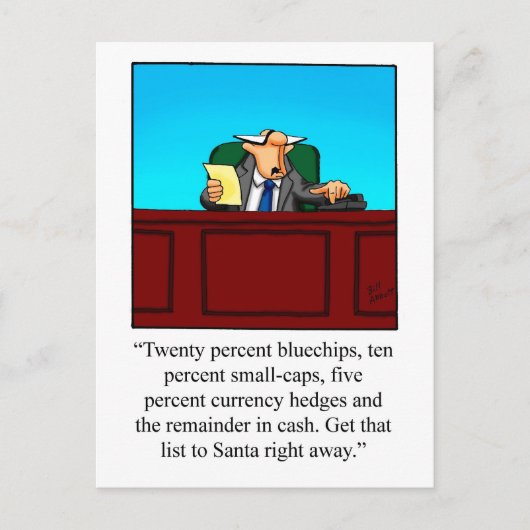 ビジネスおもしろいユーモアのクリスマスポストカード シーズンポストカード (正面)