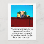 ビジネスおもしろいユーモアのクリスマスポストカード シーズンポストカード (正面)