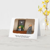 ビジネスおもしろいユーモアのグリーティングカード カード (黄色い花)