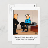 ビジネスおもしろい向けユーモアのはがき ポストカード (正面/裏面)