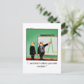 ビジネスおもしろい向けユーモアはがき ポストカード (スタンド正面)