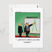 ビジネスおもしろい向けユーモアはがき ポストカード (正面/裏面)