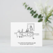 ビジネスおもしろい向けユーモアはがき ポストカード (スタンド正面)