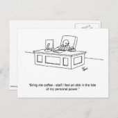 ビジネスおもしろい向けユーモアはがき ポストカード (正面/裏面)