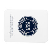 ビジネスおよびブランドロゴ会社のリードの追加 マグネット (横)