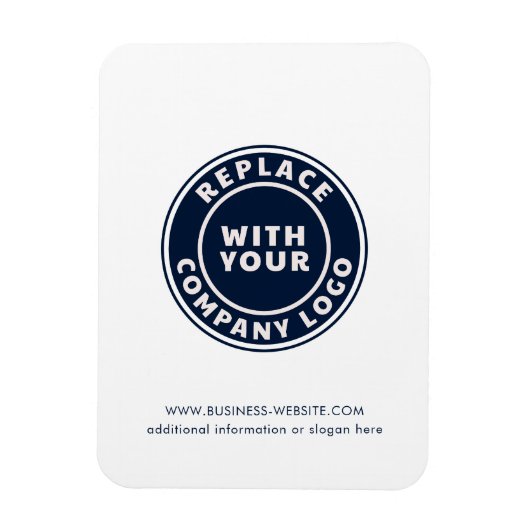 ビジネスおよびブランドロゴ会社のリードの追加 マグネット (縦)