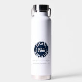 ビジネスおよびブランドロゴ会社の従業員の追加スワッグ ウォーターボトル (正面)