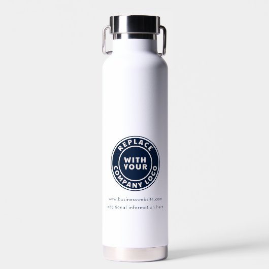ビジネスおよびブランドロゴ会社の従業員の追加スワッグ ウォーターボトル (正面)